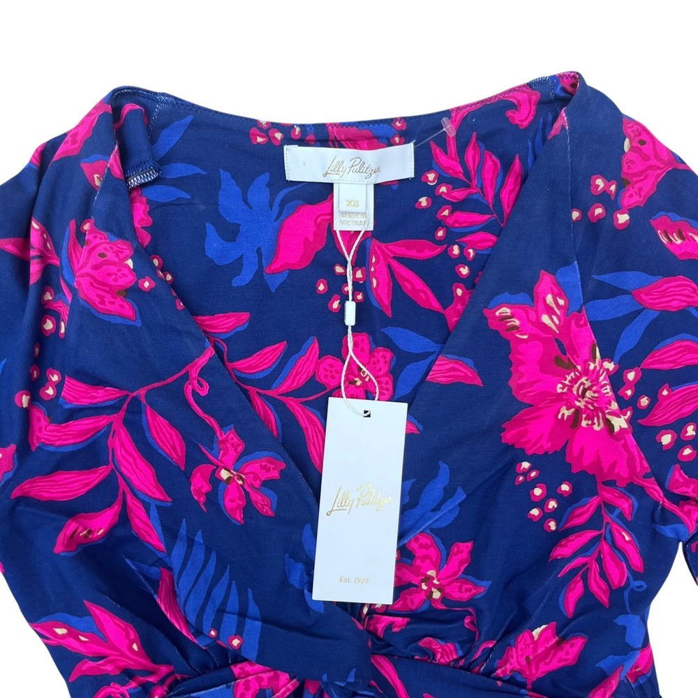 Lilly Pulitzer Loralei Skirted Romper Never Ending Summer Floral XS NEW - Picture 7 of 7